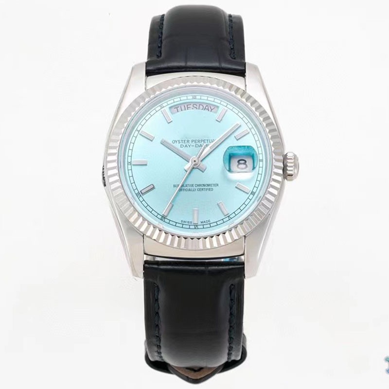 공장 직접 판매 라오가 로그 듀얼 캘린더 DD 시계 완전 자동 기계식 시계 하이 엔드 C 공장 녹색 물 유령 시계