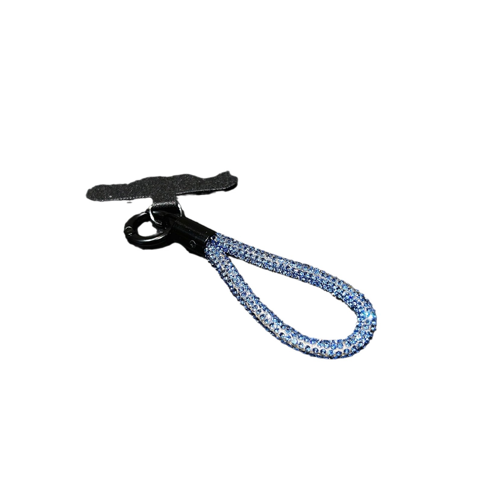 Colgante de diamante de alta sensación colorido perlas de diamante flash clip de teléfono móvil hebilla de metal resistente a la caída colgante de cadena corta resistente a la pérdida de cuello