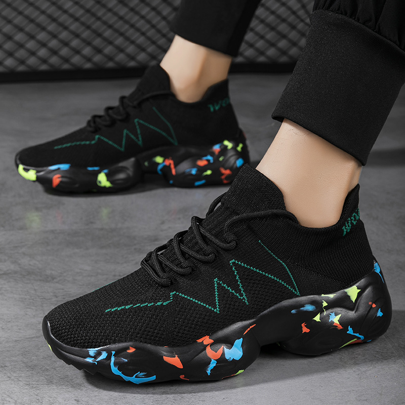 Spring and Summer New Socks and Shoes Sports Single Shoes Couple Low-Top Casual Shoes Socks Shoes Father-in-Law Shoes Cross-Border Large Size Agent