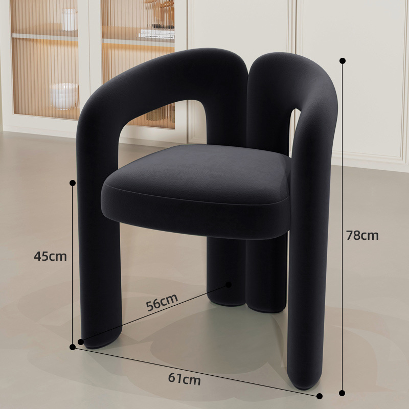 인터넷 연예인 의자 [블랙]-플란넬