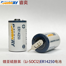 RAMWAY睿奕ER14250仪器仪水电表3.6V锂电池组工控设备1/2AA容量型