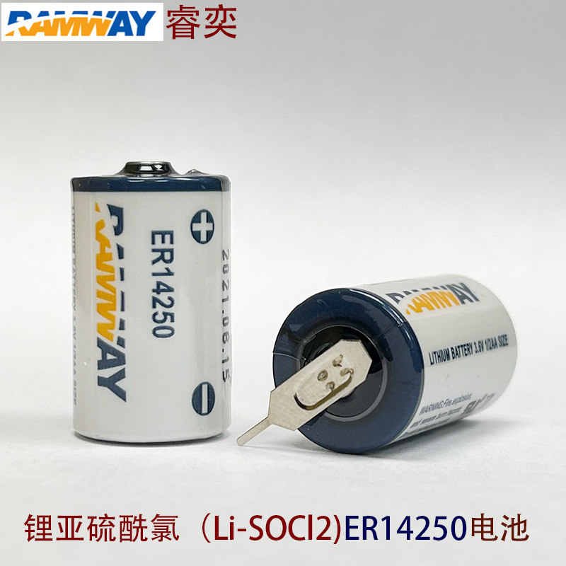 RAMWAY Ruiyi ER14250 Instrument Water Meter 3.6V Lithium Battery Pack Industrial Control Capacity LS14250