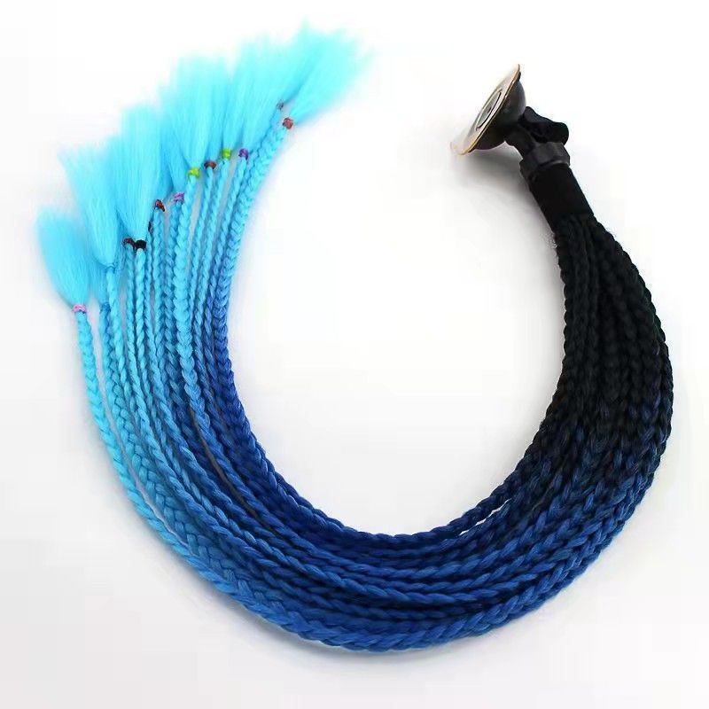 검정색과 파란색 스티치