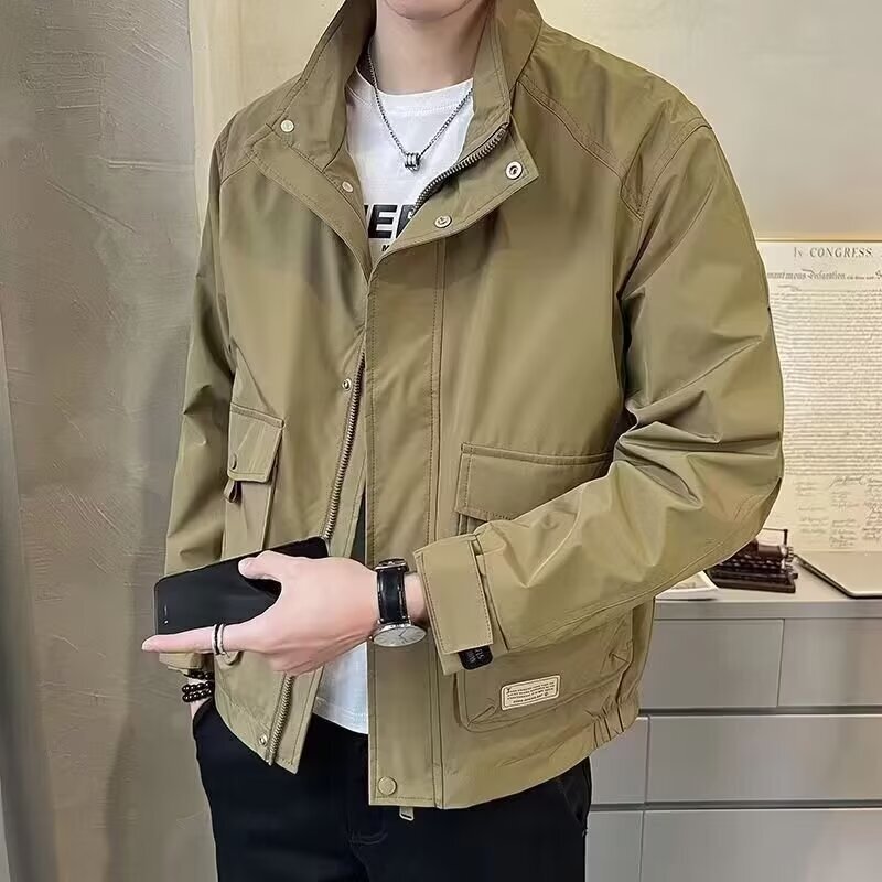 男装2025新款外套男春秋款潮流时尚帅气上衣高端工装青年夹克衣服|undefined