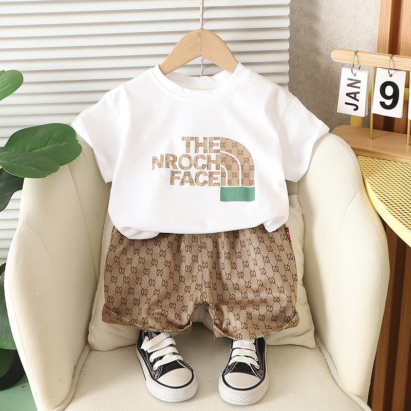 子供半袖セット夏男の子服女の子tシャツ赤ちゃん夏服服2025新しい子供服ファッション|undefined