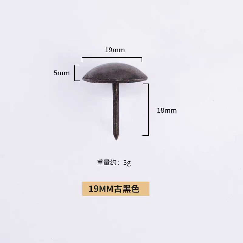 1.9cm antique black