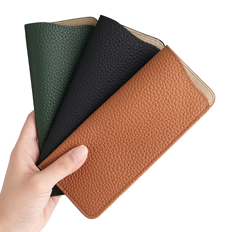 High-End Genuine Leather Glasses Case, Ultra-Thin Sunglasses, Sunglasses Protective Cover, Myopia Presbyopic Glasses Bag, Glasses Bag Manufacturer