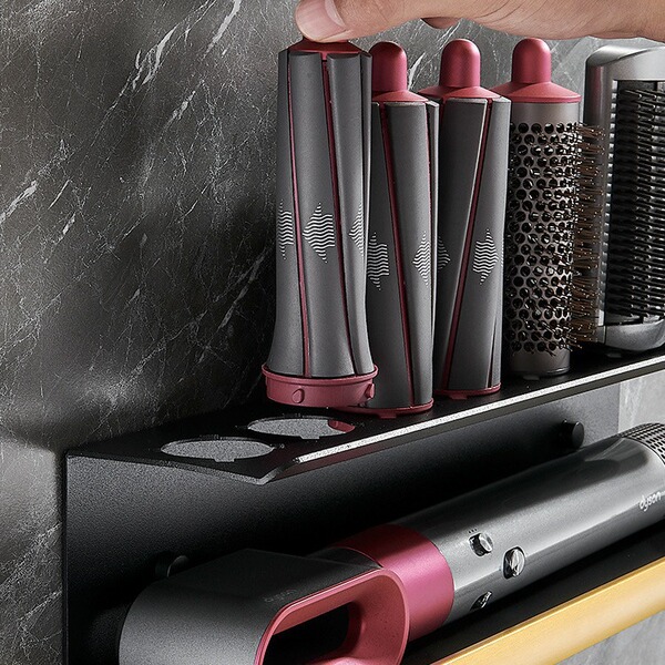 Dyson hair dryer rack punch-free toilet towel rack bathroom storage…