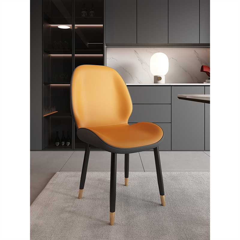 Silla de comedor hogar Luz lujo moderno silla simple subred silla roja larga sentada cómoda negociación silla Mahjong silla trasera mesa de comedor y silla