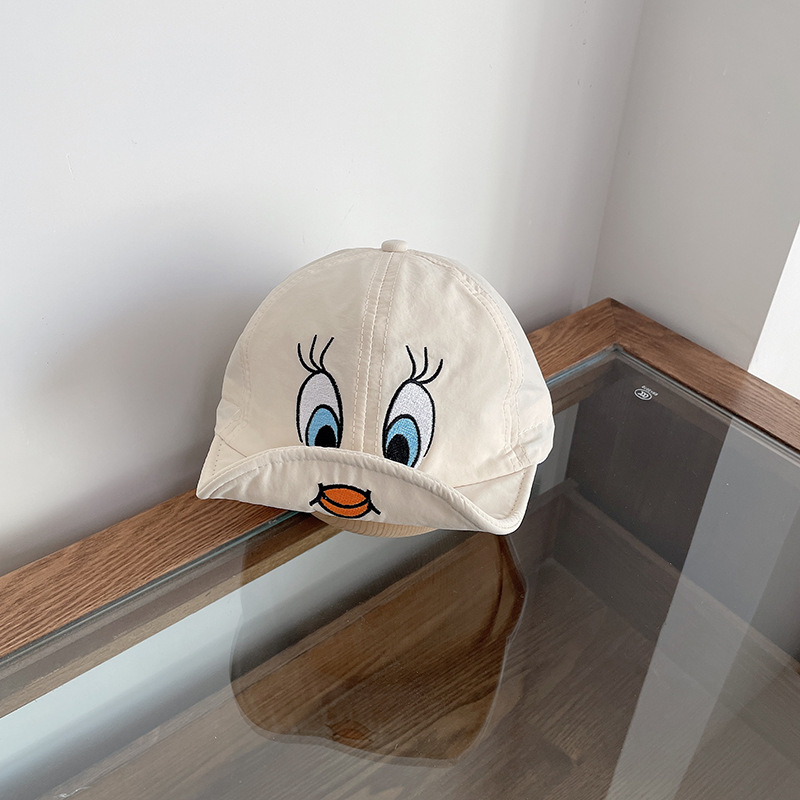 Sombrero de patito amarillo, niños y niñas, Cuicui, el mismo estilo, sombrero para el sol para mujer, protector solar, protección UV, gorra, moda, estilo occidental