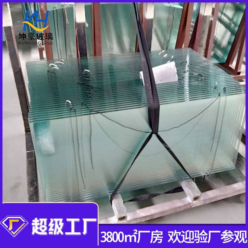 玻璃厂家生产优质12mm 绿玻钢化玻璃 各种带色玻璃定制加工