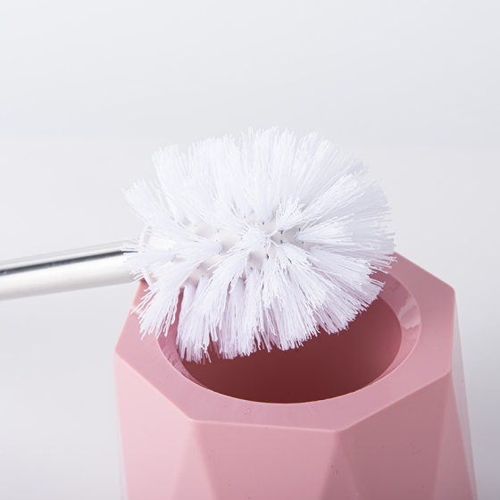 Household Toilet Toilet Brush Long Handle Stainless Steel Toilet Brush Cleaning Brush with Base Toilet Cleaning Brush Set
