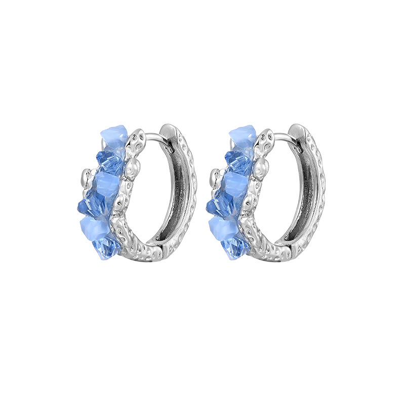 Nicho sentido de diseño de plata esterlina actividad cool guapo aretes de aretes variados para mujeres lujo ligero de alto nivel sensación de cara cuadrada pernos de aretes