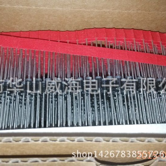 热卖SR1100 1A 100V肖特基二极管 DO-41直插（华山威海）原装 全