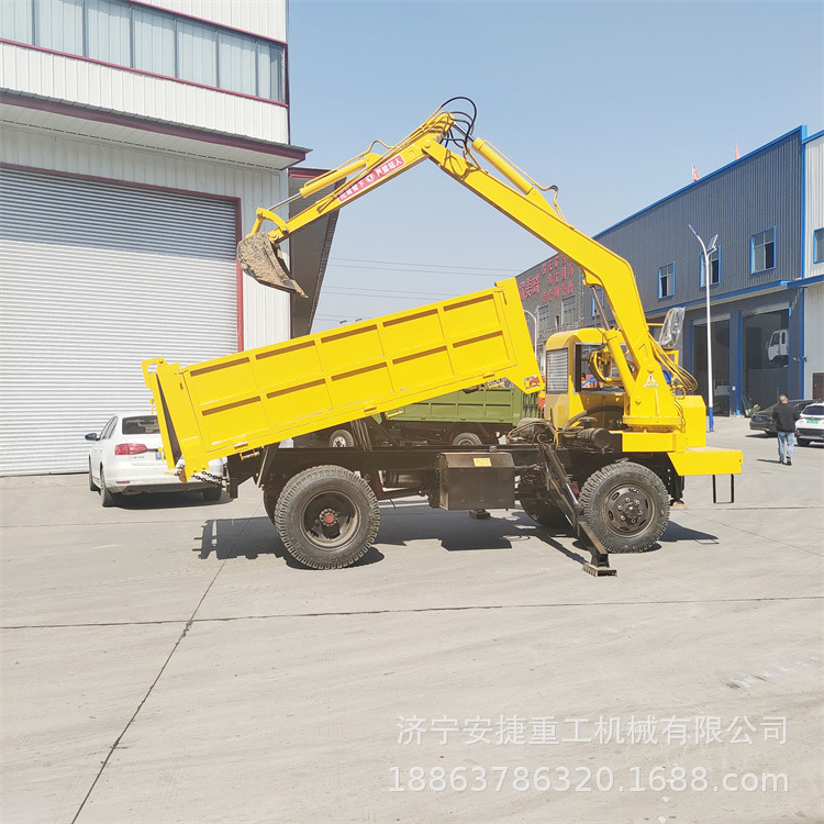 六不像多功能挖掘机 淤泥挖掘运输车 20吨7米臂四不像随车挖