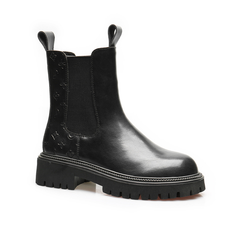 Martens, elastic fashionable boots, universal chelsea