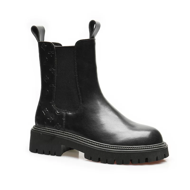Martens, elastic fashionable boots, universal chelsea