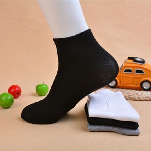 라벨이없는 스포츠 양말 블랙 10 쌍