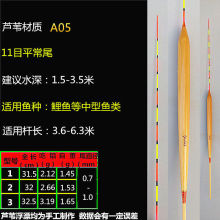 芦苇浮漂鱼漂芦苇漂不吃水加粗综合混养鲫鱼鲤鱼鱼标钓具一件代发