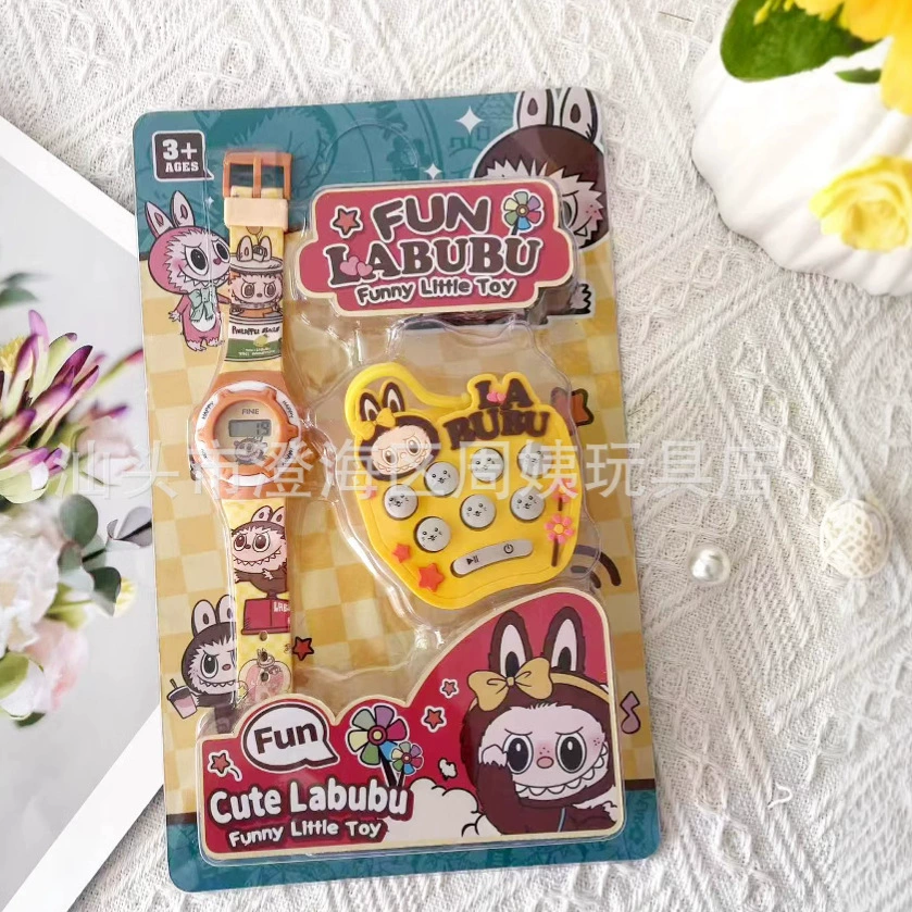 Трансграничные детские часы с героями мультфильмов + портативная игровая консоль Whack-a-mole, мини-подвеска, экспортная образовательная игрушка, партия