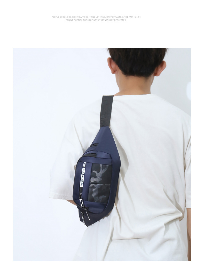 Wholesale of foreign trade waist bags, men's leather chest bags, large-capacity crossbody bags for travel, men's business outdoor mobile phone bags undefined