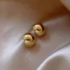 Золотой (геометрические маленькие, серебряный штифт)