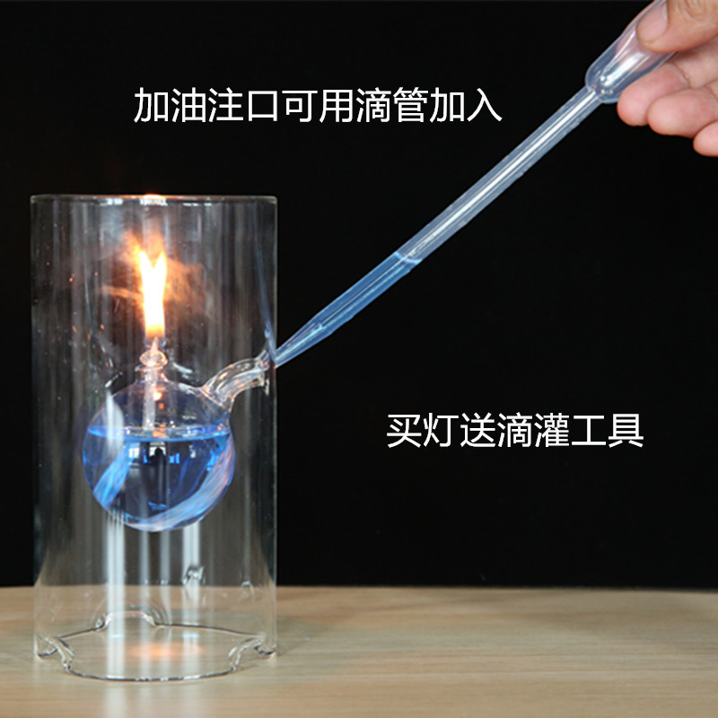 Lámpara de aceite de vidrio lámpara de boda libre de humo con velas cena romántica hotel restaurante occidental bar decoración creativa candelabro
