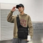 单肩四角斜挎新款帆布包
