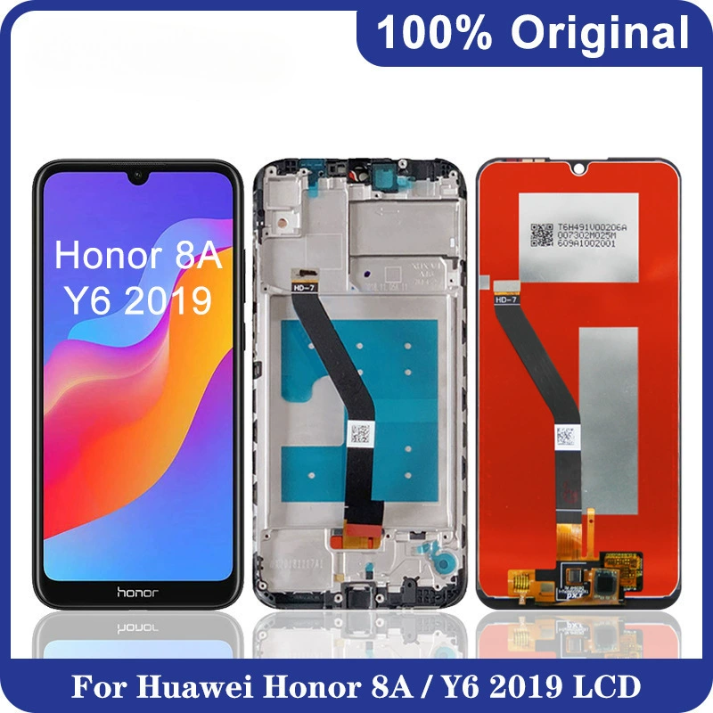 Подходит для Honor 8A/Y6 2019, экран LCD, внутренний и внешний дисплей с рамкой сборки LCD