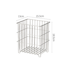 304不锈钢收纳篮编织收纳筐桌面杂物整理筐厨房置物小篮子