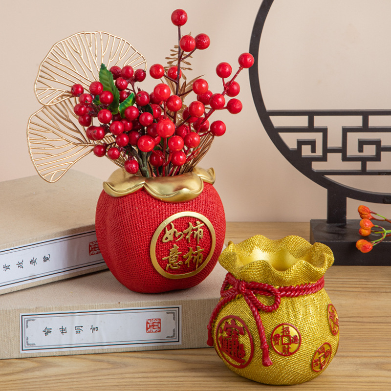 福袋の置物は開業して商売が繁盛しています。