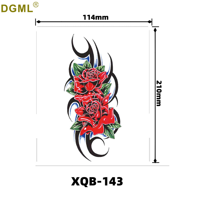 Pegatinas de tatuaje dibujos animados flor brazo pegatinas medio brazo completo oso ciervo divertido transfronterizo color creativo tatuaje pegatinas al por mayor