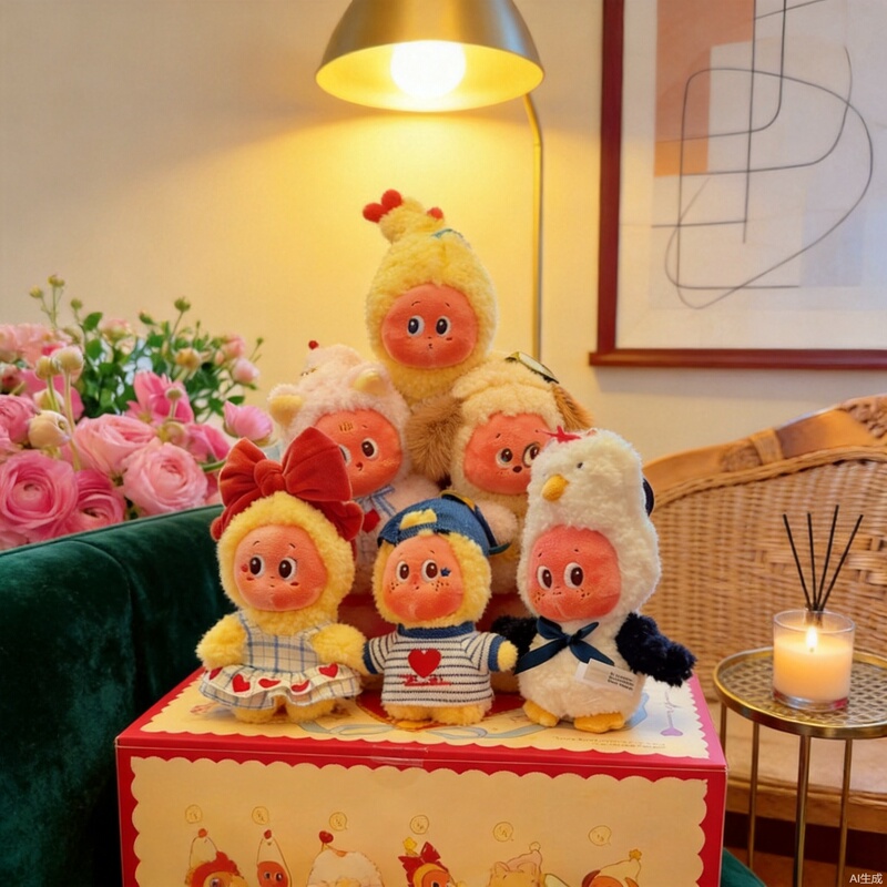 Mart Paopao Plush Toy Trendy Blind Box Doll Figurine Decoration Star People 5Th Generation Doll Wholesale for Stall Sales Mart Paopao Plush Toy Trendy Blind Box Doll Figurine Decoration Star People 5Th Generation Doll Wholesale for Stall Sales
