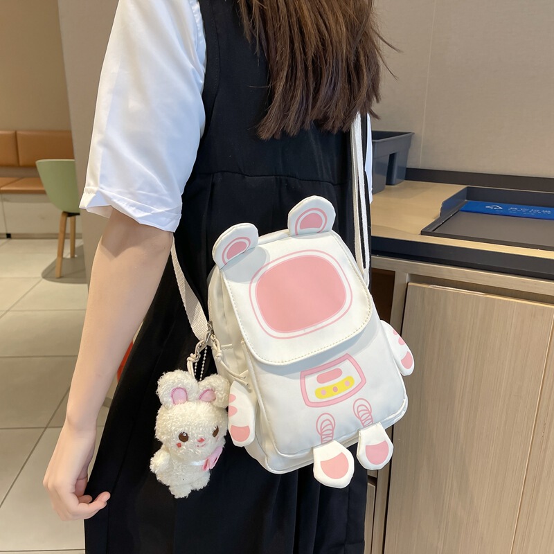 Cute small bag female Japanese style soft girl student stitching shoulder bag Korean style niche design all-match Mori messenger bag