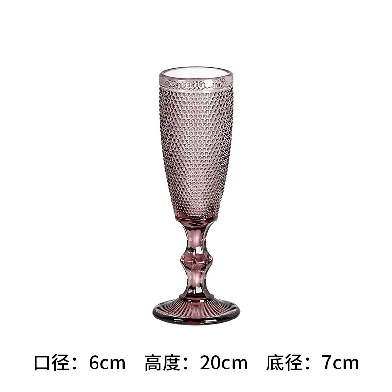 Serie de punto de grano directo de fábrica color original copa de champán vaso de cerveza copa de cóctel copa de vino copa de jugo de vidrio