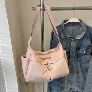 AYM040914 High Quality Solid Crossbody Bag Lightweight Casual Large-Capacity Canvas Bag Aoyema wholesale