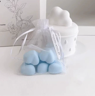 Car Perfume Aromatherapy Sachet, Long-Lasting Light Fragrance - blue-love-gauze-bag-to-give-essential-oil