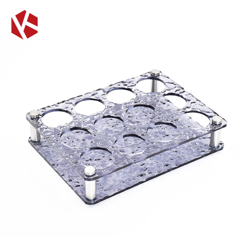 Soporte para procesamiento personalizado porta tazas de agujero redondo PC transparente barra de desgaste KTV porta tazas de vino blanco cerveza soporte de vino tinto