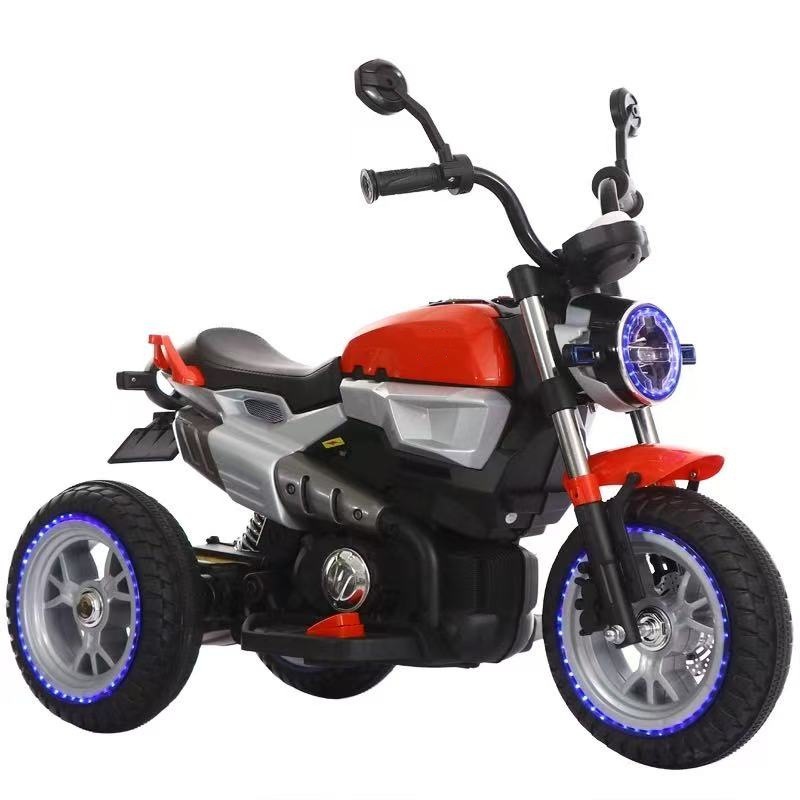 Triciclo Moto Eléctrico para Niños de 1 a 3 Años con Doble Tracción