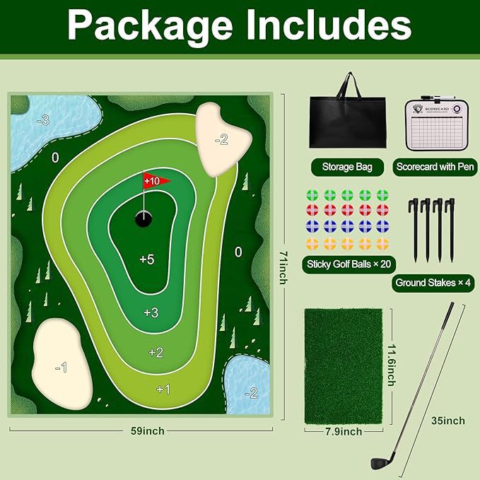 TheCasualgolfgameSet ocio Golf juego golf golpeando Mat estera juego novato