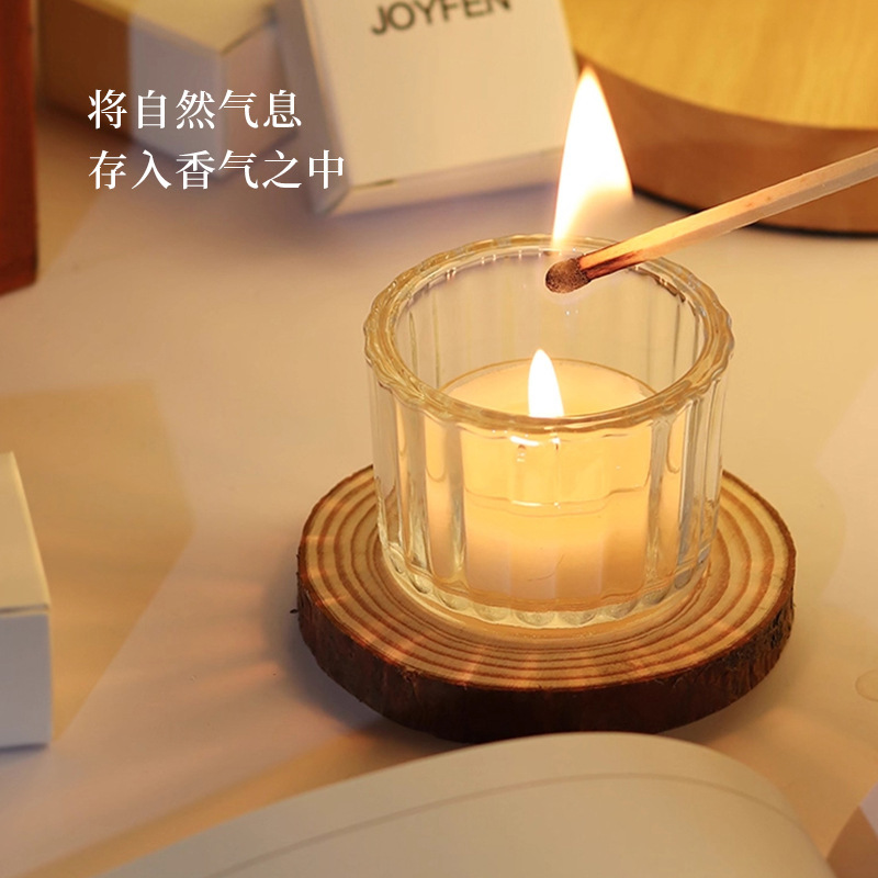 4小时圆形香味小茶蜡无烟浪漫彩色香氛蜡烛求婚生日氛围感伴手礼|undefined