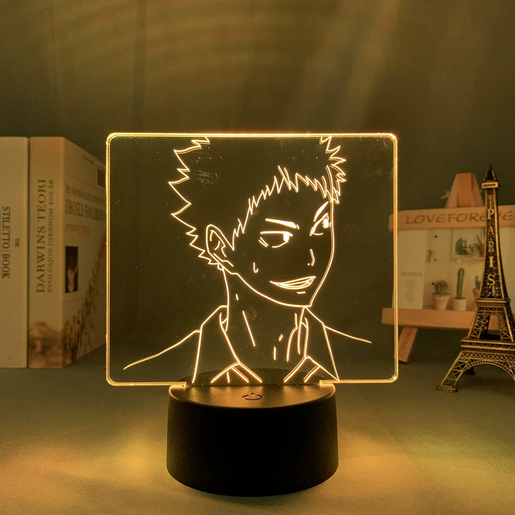 Акриловая ночная LED-лампа с волейболом, минифигура, 3D, подарок на день рождения