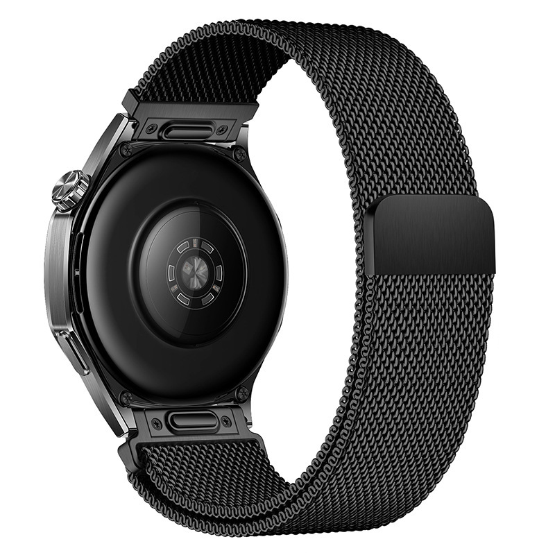 适用于华为watch5按压磁吸表带 按键米兰尼斯华为GT4/5 Pro手表带|undefined