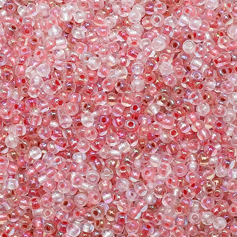 2 - 4mm accesorios de collar de pulsera caseros DIY hechos a mano con cuentas de arroz de núcleo teñido de cuentas de color mágico súper excelente