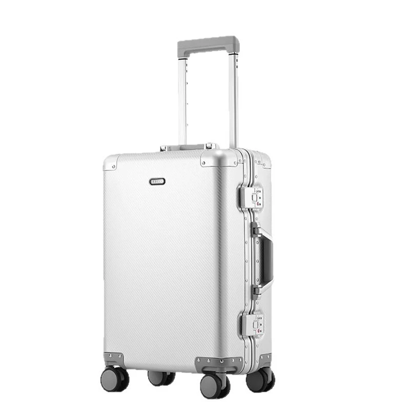 Metal suitcase for men and women, Germany, aluminum-magnesium alloy, 20 inch, Birthday gift