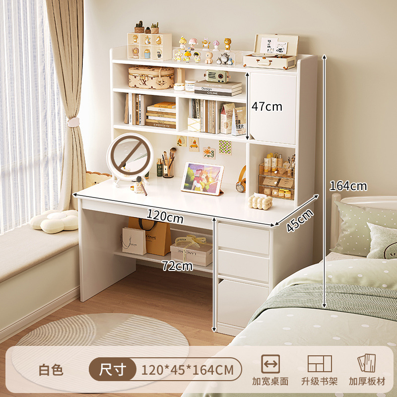 2 - en - 1 escritorio mesa de maquillaje escritorio de computadora梳妆台 dormitorio moderno y simple 2024 nuevo almacenamiento