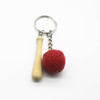 Baseball sports keychain, small souvenir, softball pendant