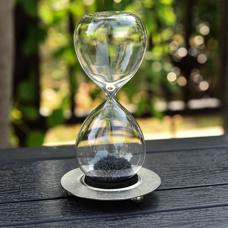 Creativo magnético reloj de arena imán magnético decoración de escritorio de oficina decoración del hogar regalo