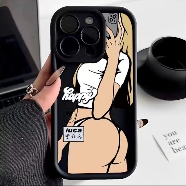 Wind Selfie geeignet für Apple 15plus Handyhülle sexy iPhone 14promax Mädchen 12_voghion.com