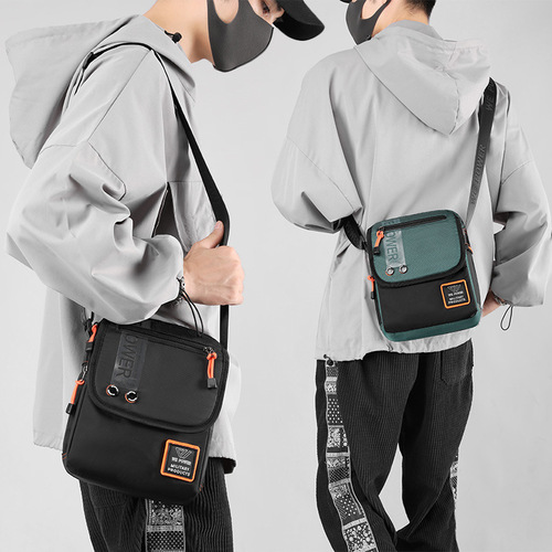 Cross-border new men's crossbody bag casual men's single-shoulder backpack fashion trend courier bag outdoor sports bag